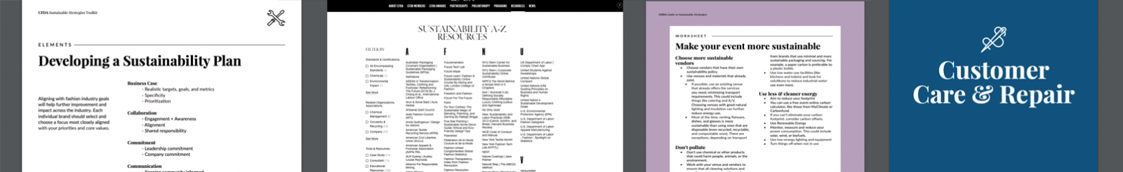 CFDA Guide to Sustainable Strategies